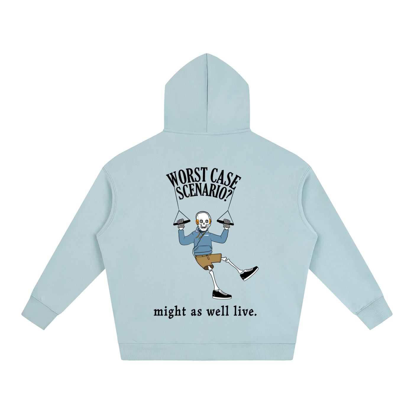 Oversize "Worst Case Scenario" Hoodie