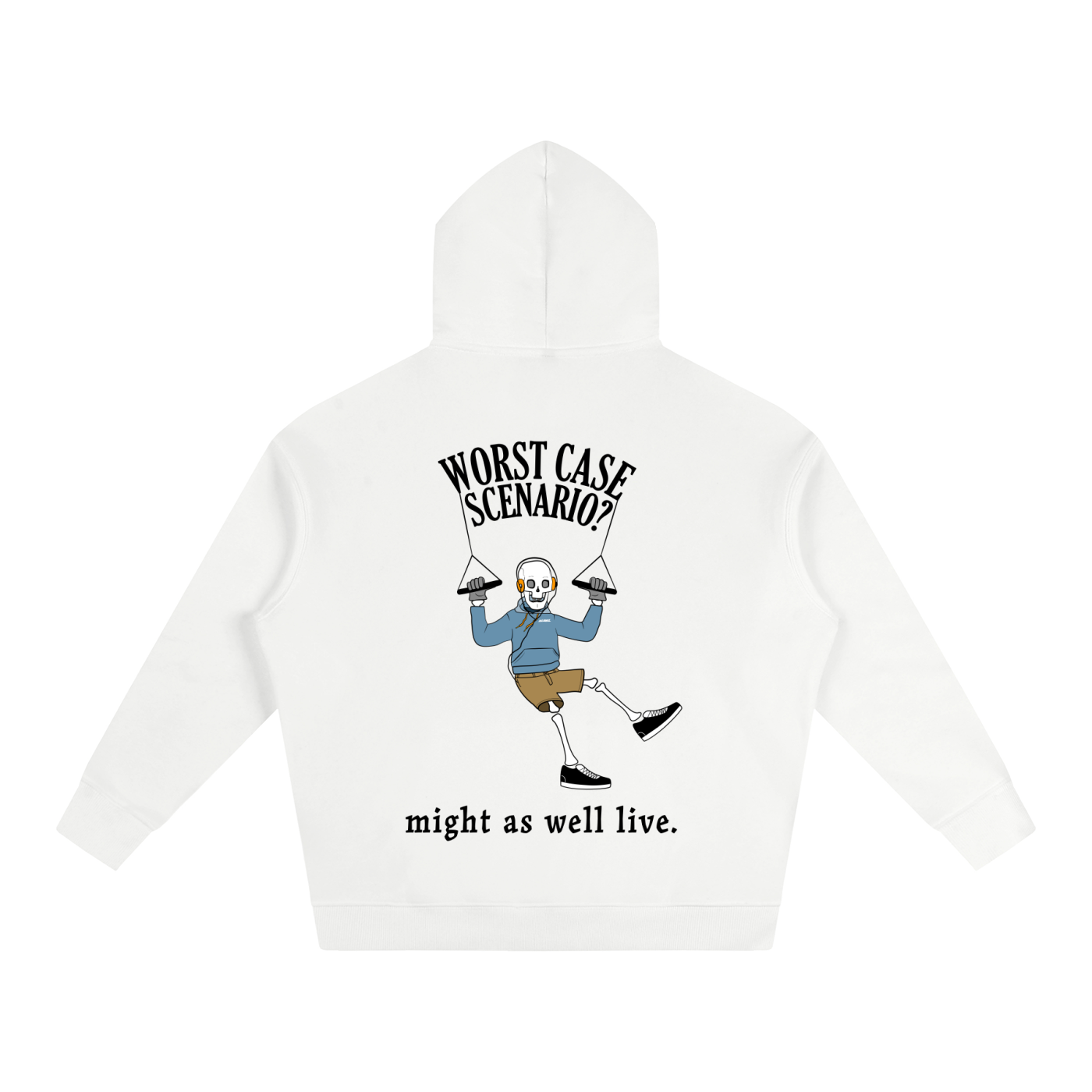 Oversize "Worst Case Scenario" Hoodie