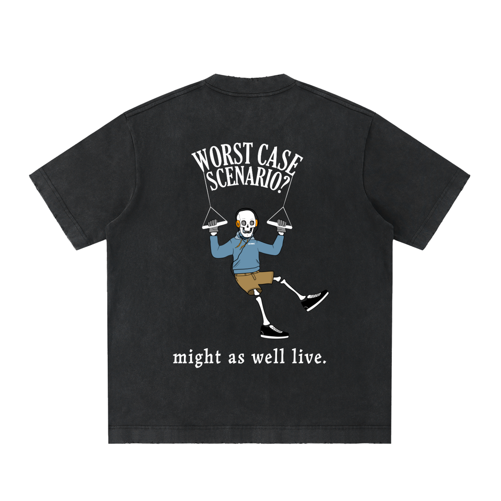 Premium Washed "Worst Case Scenario?" Tee